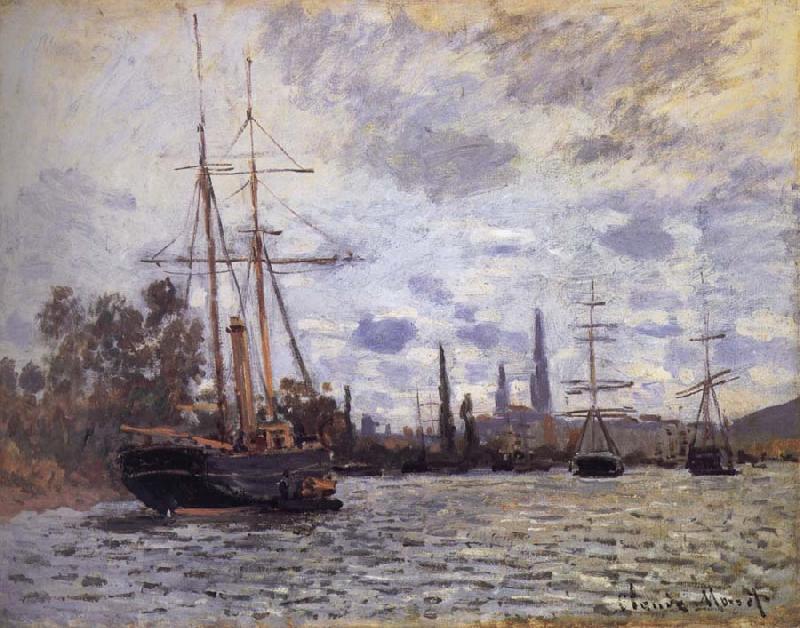 Claude Monet THe Seine at Rouen Germany oil painting art